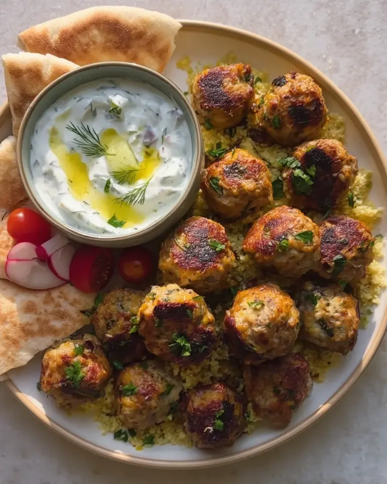 Mediterranean Chicken Meatballs