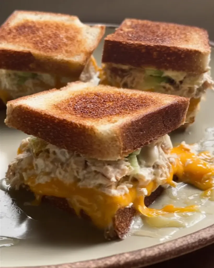 Mini Triple-Decker Tuna Melts