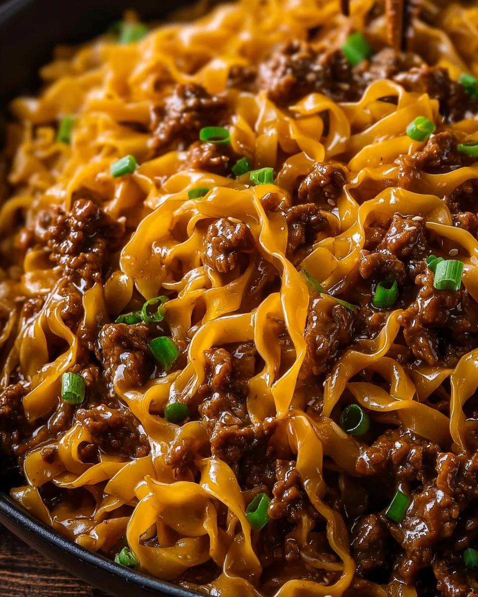 Mongolian Beef and Noodles
