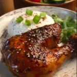 Oven Baked Honey Soy Glazed Chicken Leg