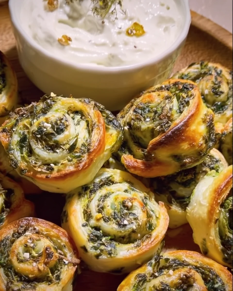 Spinach Feta Pinwheels
