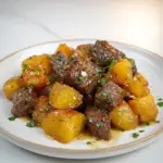 Steak Bites & Garlic Butter Potatoes