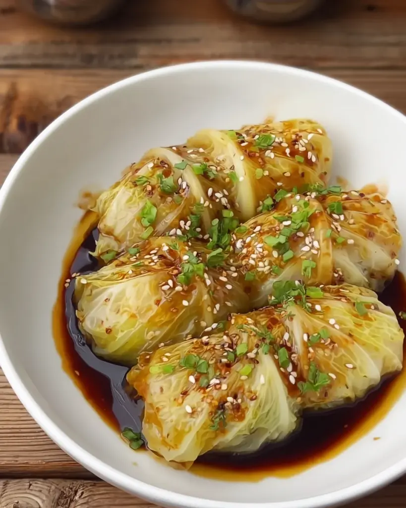 Stuffed Napa Cabbage Rolls