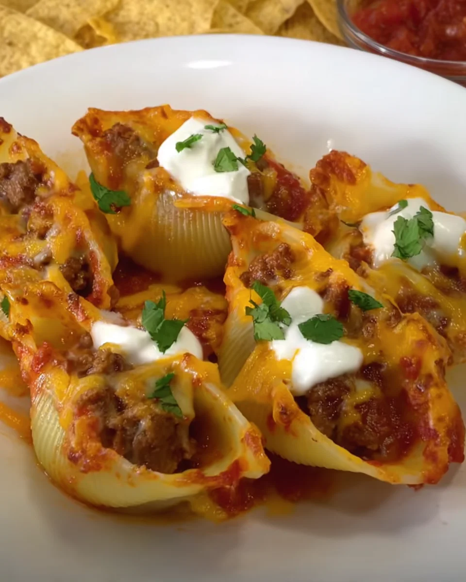 Taco Stuffed Pasta Shells