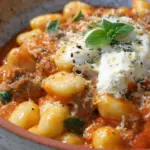 Three Cheese Baked Gnocchi