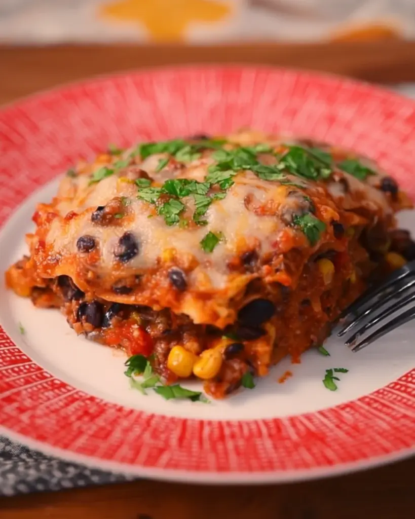 Veggie Mexican Lasagna