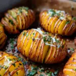 Garlic Herb Hasselback Potatoes