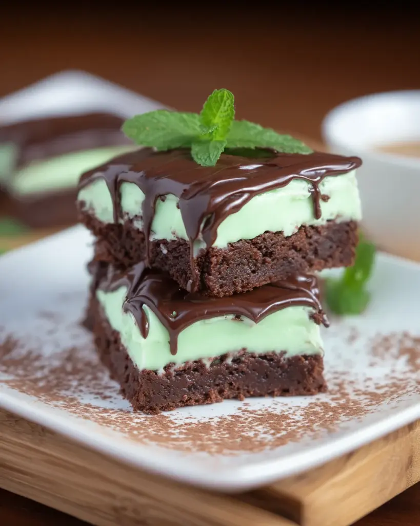 Irish Mint Brownies