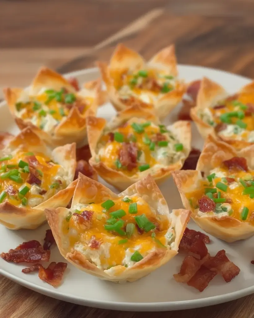 Jalapeno Popper Wonton Cups