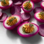 Pink Deviled Eggs