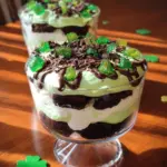 St. Patrick's Day Brownie Trifle
