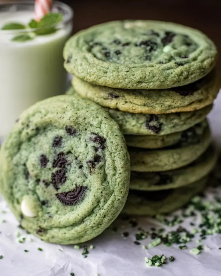 St. Patrick's Day Chewy & Soft Oreo Shamrock Shake Cookies