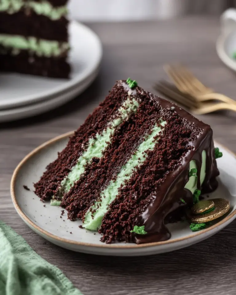 St. Patrick’s Day Chocolate Mint Cake