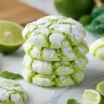 St. Patrick's Day Lime Crinkle Cookies