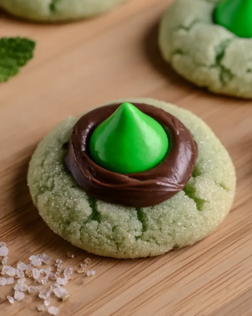 St. Patrick's Day Mint Chocolate Kiss Cookies