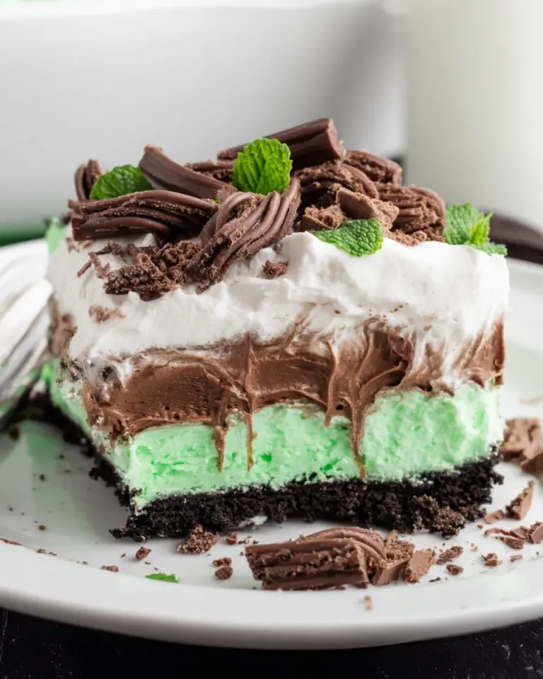 St. Patrick’s Day Mint Chocolate Lasagna