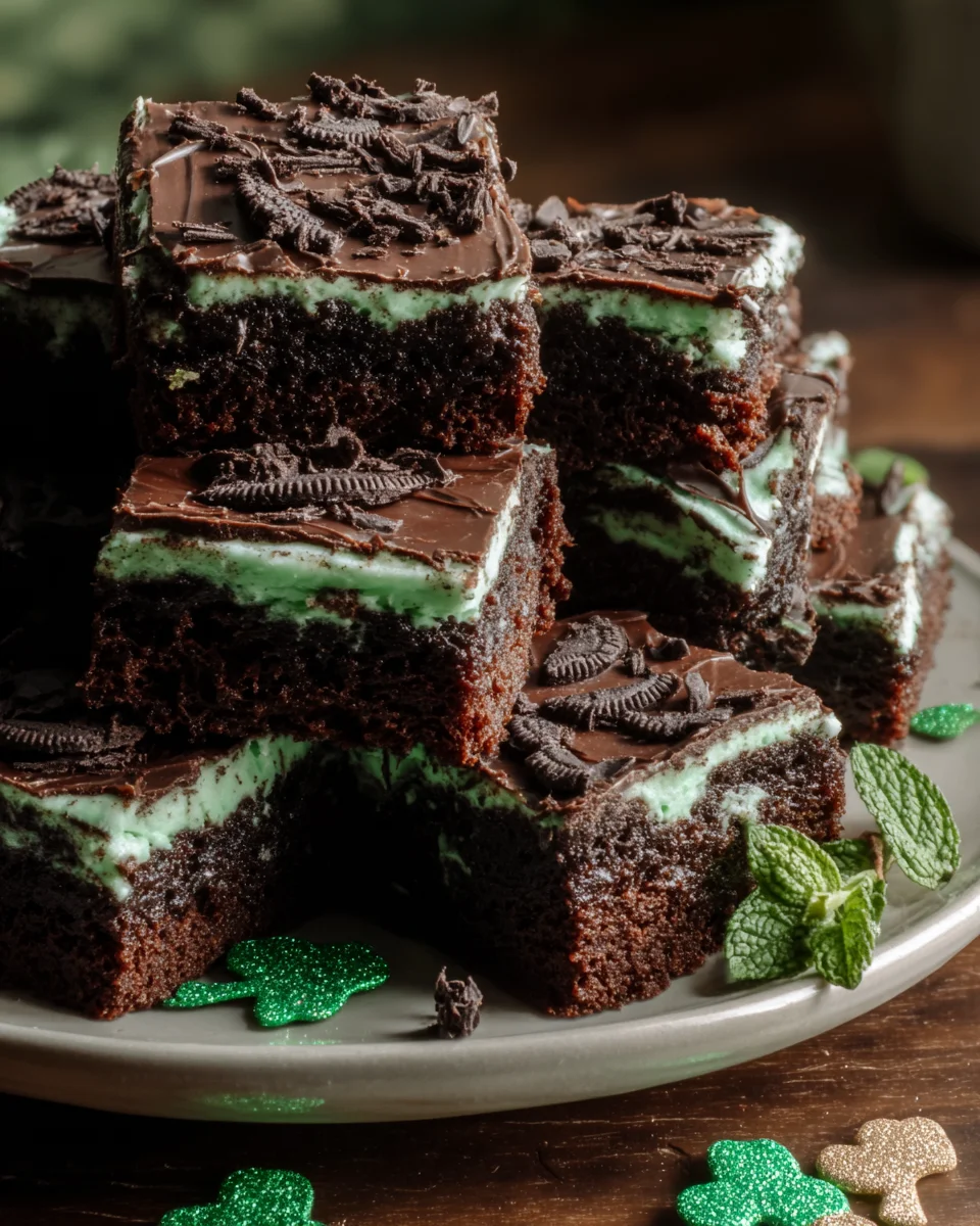 St. Patrick’s Day Ultimate Mint Brownies